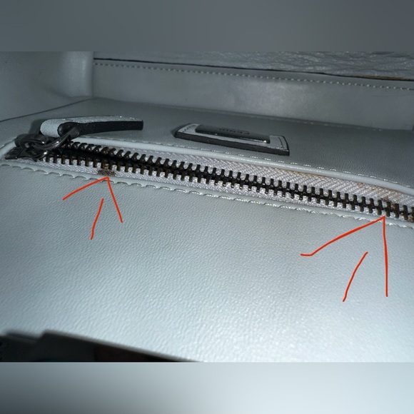 Fendi Peekaboo Mini Light Blue Studded Leather Two Way Top Handle Bag - Picture 15 of 16